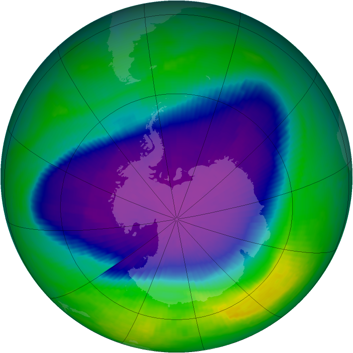 Ozone Map 2000-10-01